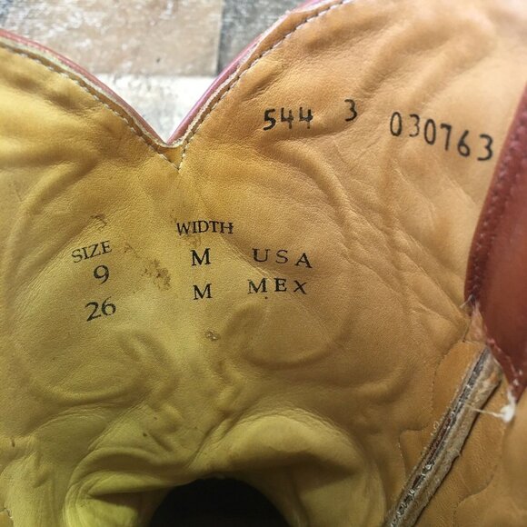 Los Altos Vintage Crocodile Western Cowboy Boots Mens 9 M - Picture 4 of 12